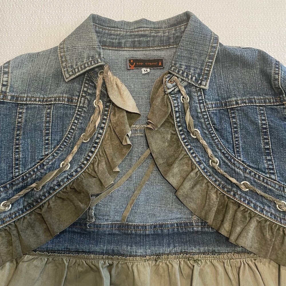 Cop. Copine cropped women denim jacket